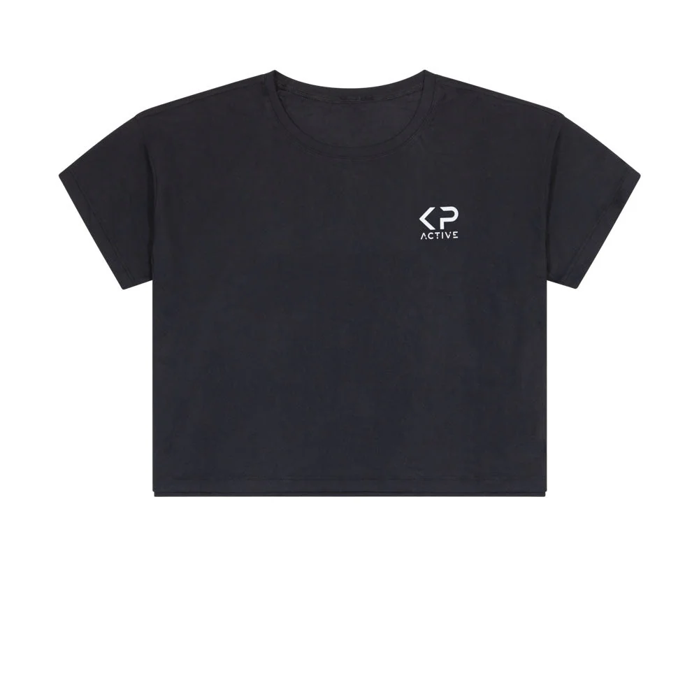 Cropped T-shirt Black - Image 4