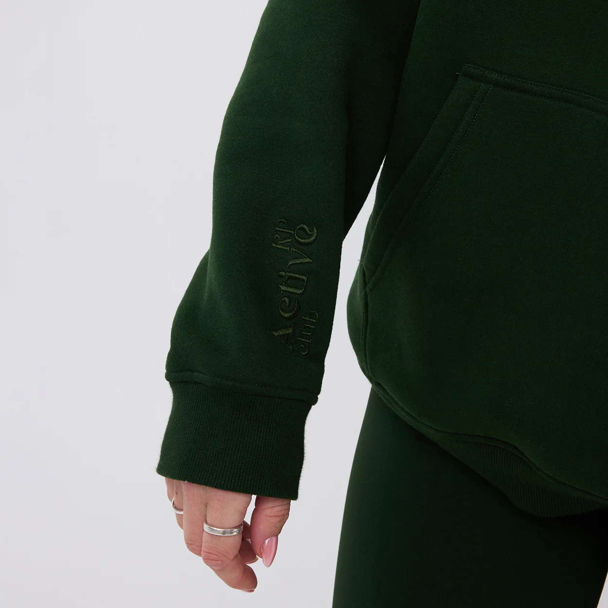 CLASSIC HOODIE FOREST GREEN - Image 6