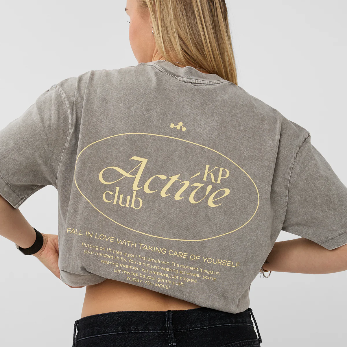 OVERSIZED T-SHIRT GREY - Image 5