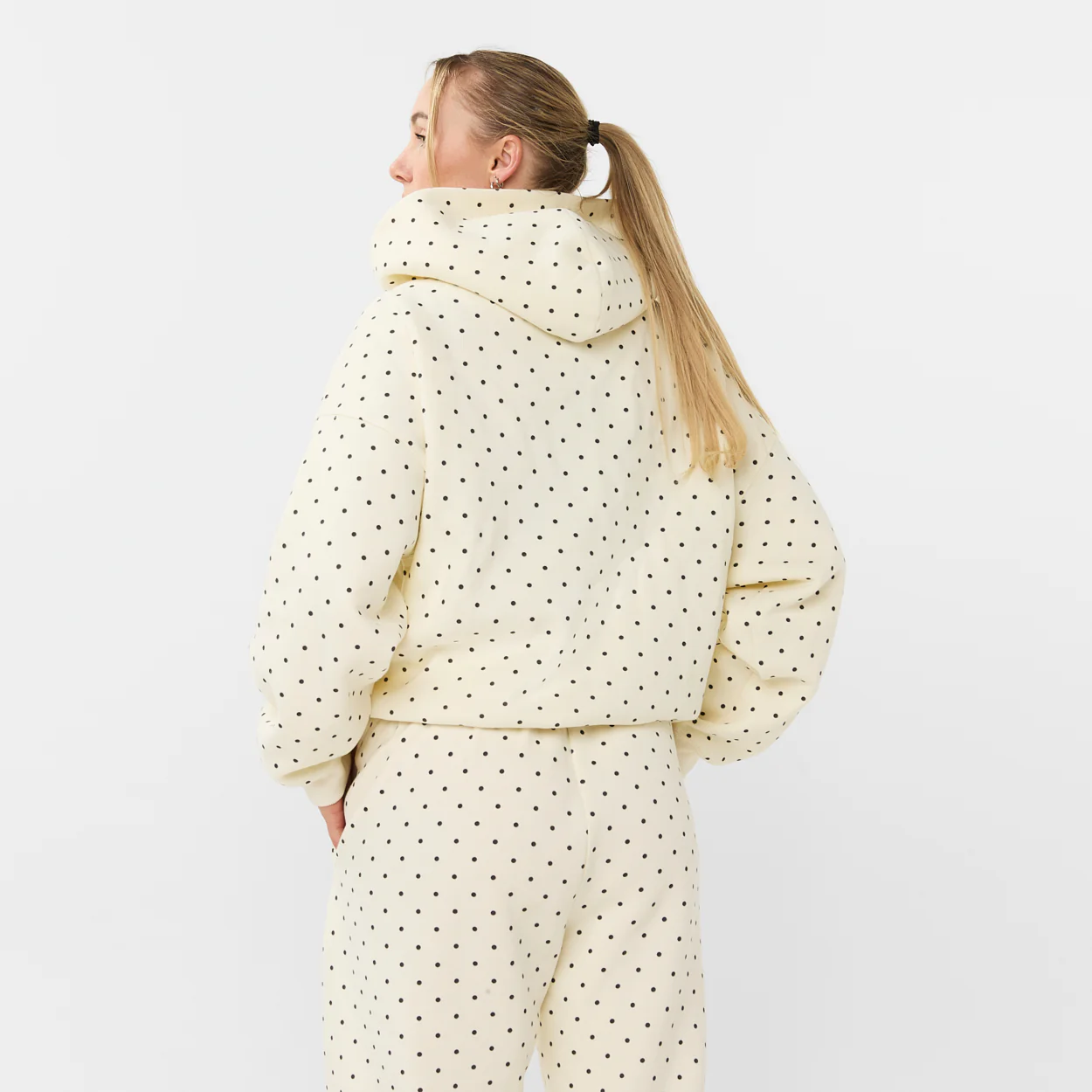POLKA DOTS BEIGE ZIPPER - Image 3