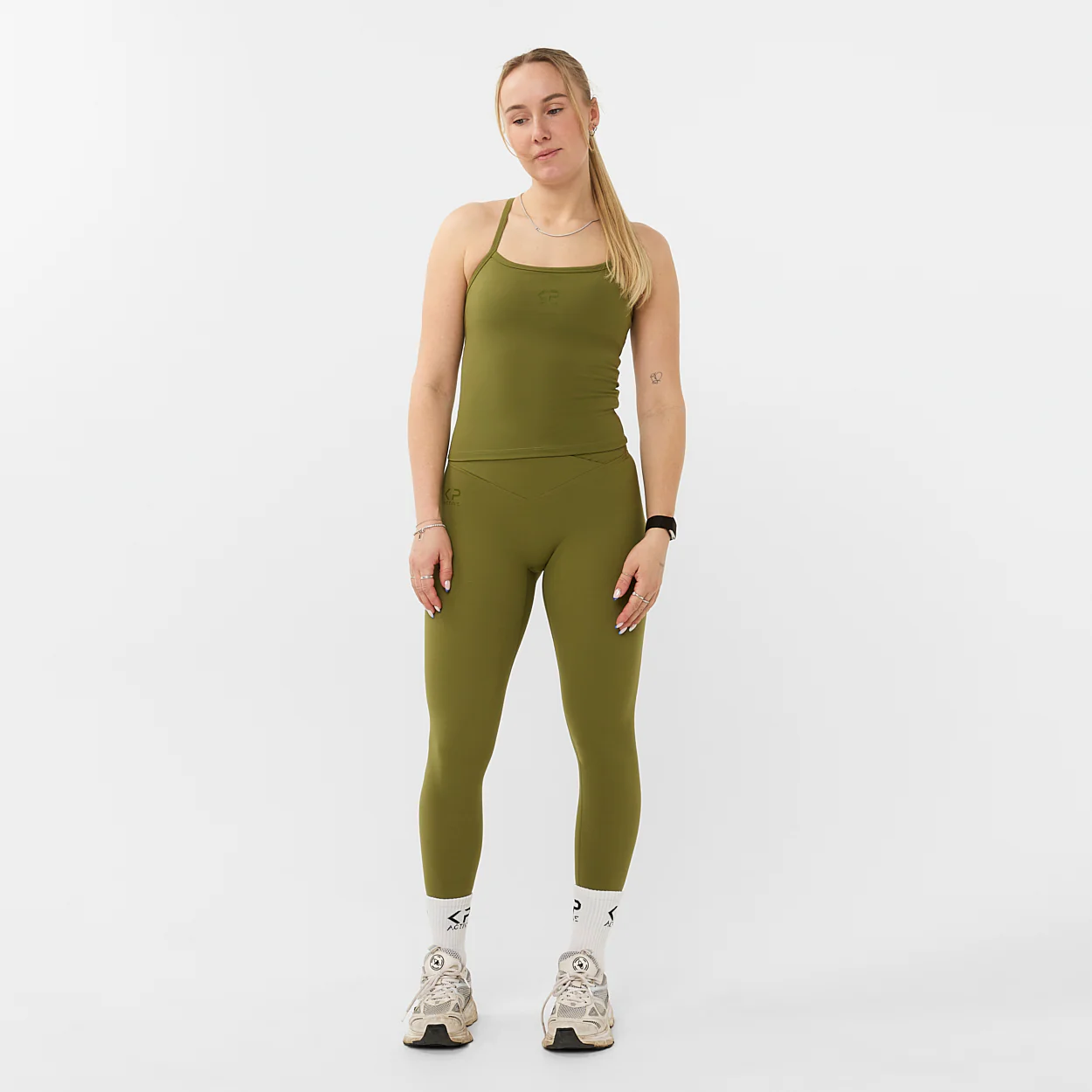 V-SHAPE LEGGING KHAKI - Image 3