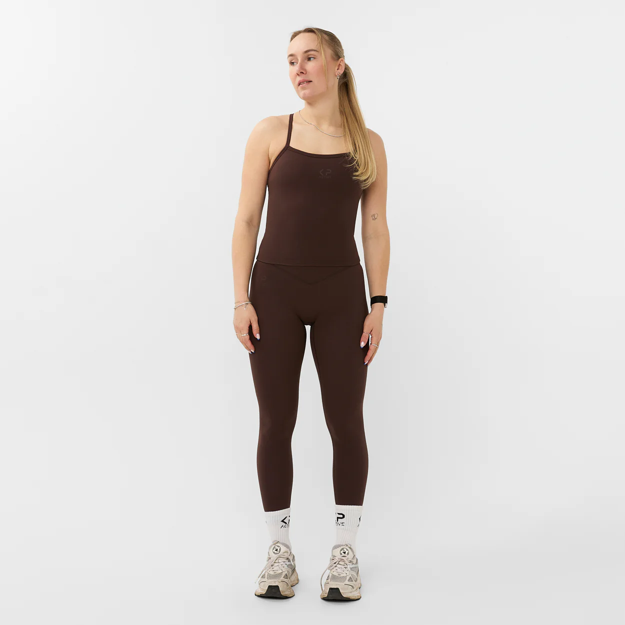 V-SHAPE TOP BROWN - Image 3